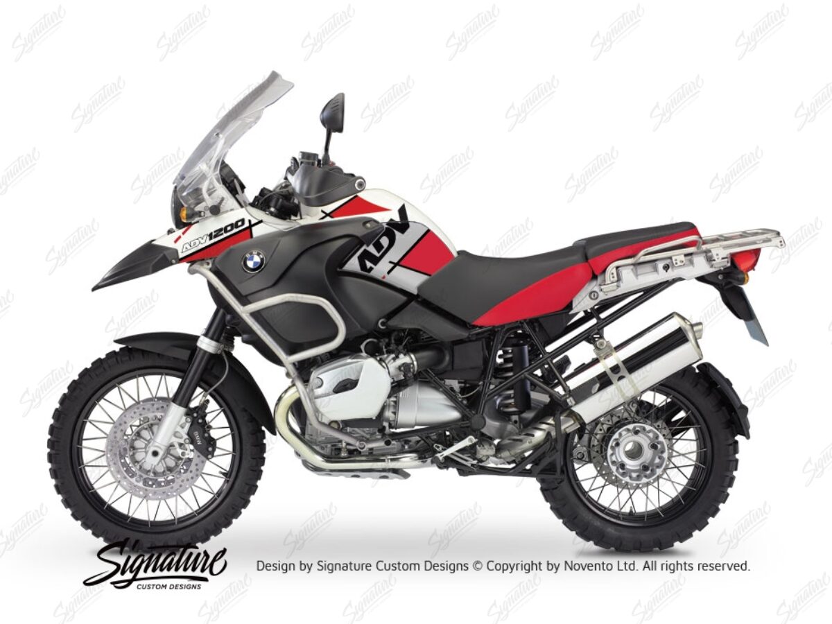 BMW R1200GS Adventure 2006-2007 Vector Red Stickers Kit