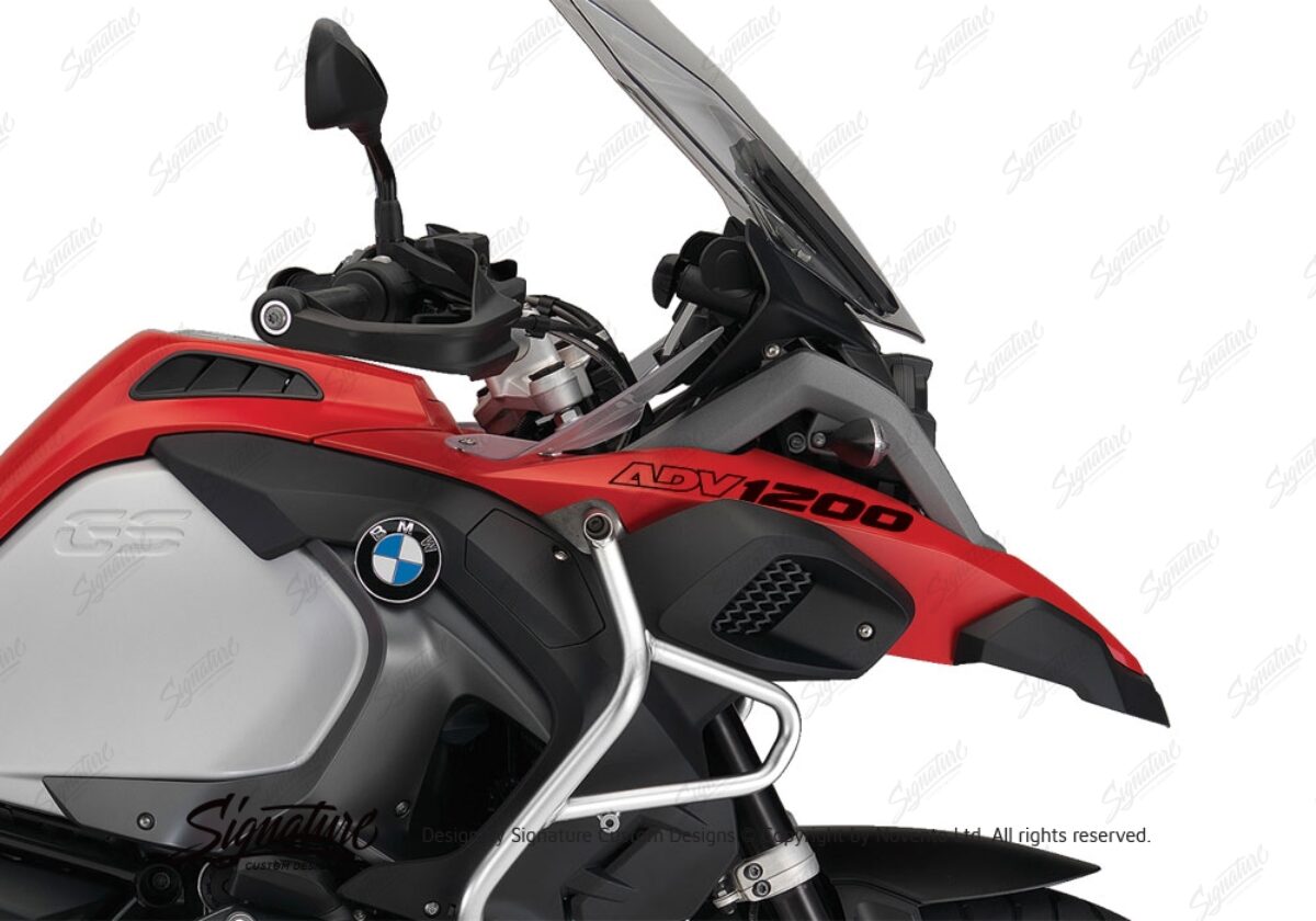 BMW R1200GS LC Adventure Racing Red Fender Sticker