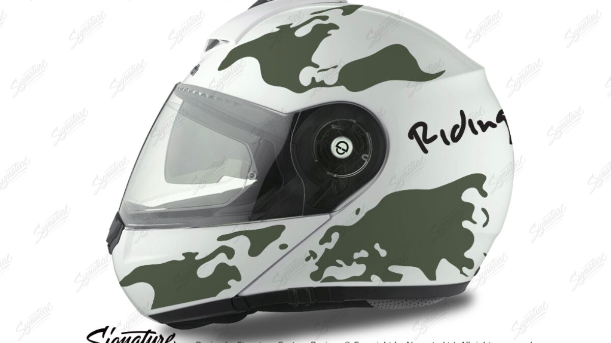 Schuberth C3 Pro Helmet (White) The World Military Green