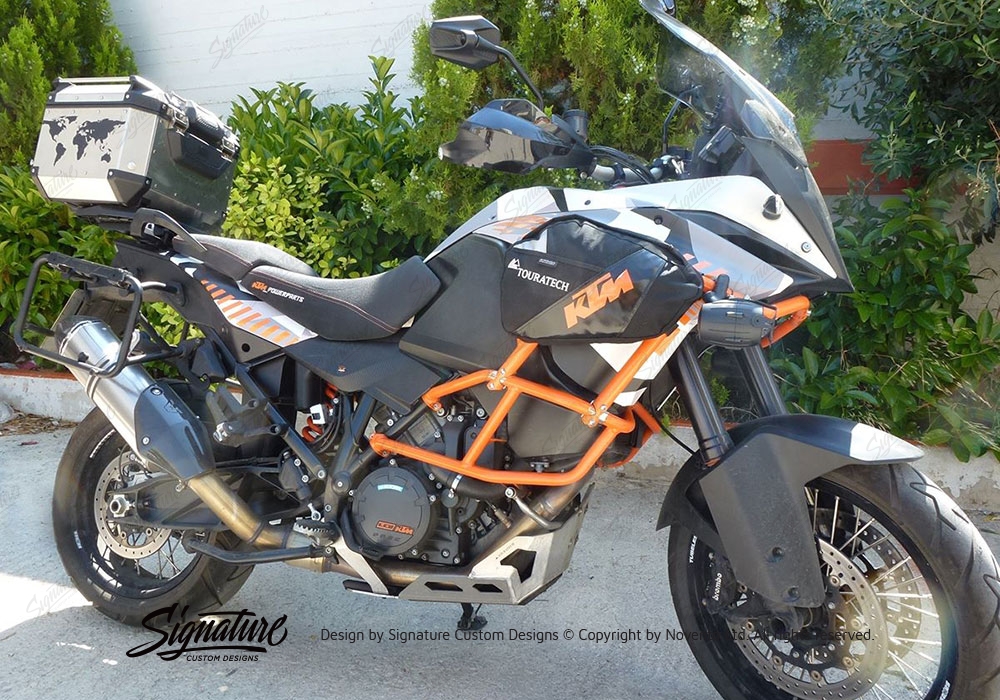 KTM 1190 Adventure R M90 Grey Camo Sticker Kit Signature Custom Designs