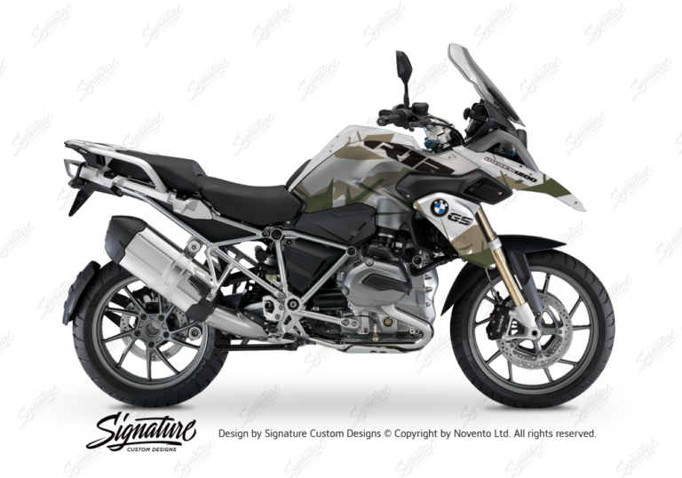 BMW R1200GS LC White Safari Spike Military Signature Custom Designs