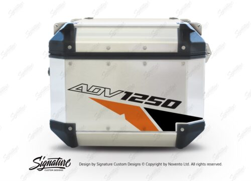 GISTI 2709 Givi Trekker Outback Top Box 42lt 58lt Velos Orange Black Stickers Kit ADV1250
