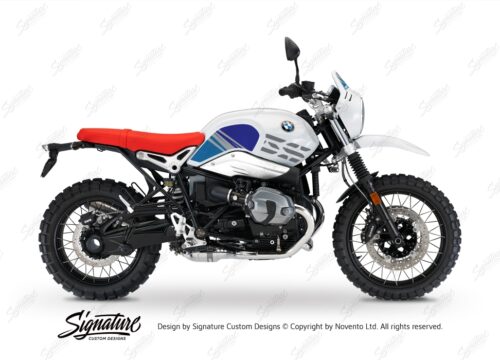 BKIT 3144 BMW RnineT Urban GS Limited Edition Side Tank and Front Fender Blue Variations Stickers Kit 01 1