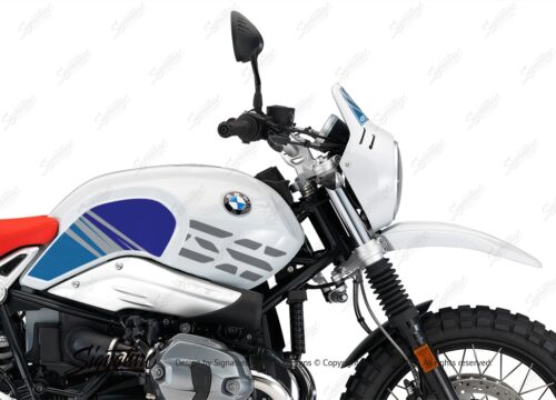 BKIT 3144 BMW RnineT Urban GS Limited Edition Side Tank and Front Fender Blue Variations Stickers Kit 02 1