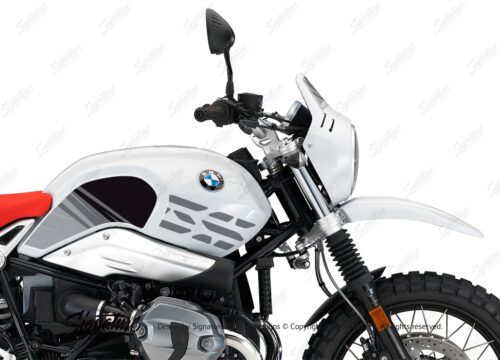 BKIT 3145 BMW RnineT Urban GS Limited Edition Side Tank and Front Fender Grey Variations Stickers Kit 02 1