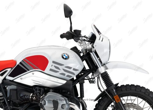BKIT 3146 BMW RnineT Urban GS Limited Edition Side Tank and Front Fender Red Grey Stickers Kit 02 1