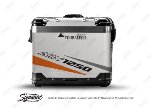 TSTI 3210 Touratech Zega Pro Aluminium Panniers Vivo Series Orange Grey Stickers Kit ADV1250