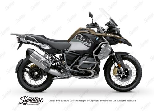 BKIT 3546 BMW R1250GS Adventure Style Exclusive Alive Grey Black Stickers Kit 01