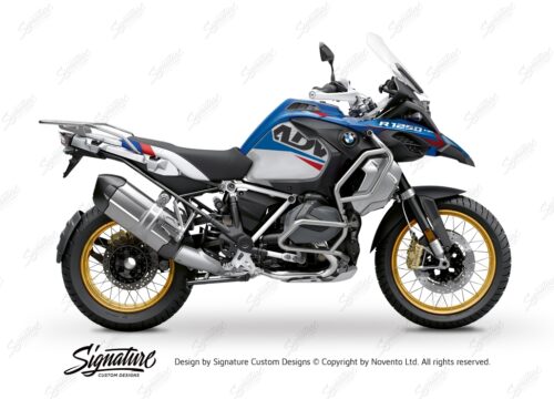 BKIT 3548 BMW R1250GS Adventure Style HP Alive Red Blue Stickers Kit 01