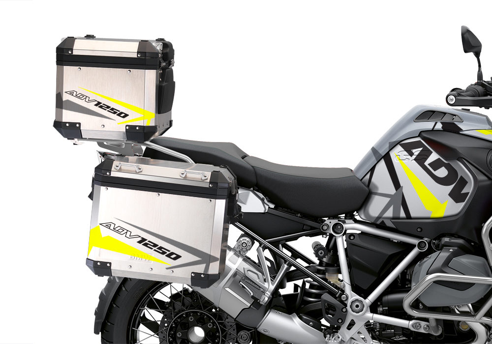 BSTI 3511 BMW R1250GS Adventure Top Box Spike Grey Fluo Yellow Stickers Kit 02