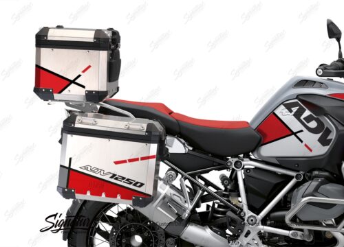 BSTI 3513 BMW R1250GS Adventure Top Box Vector Red Stickers Kit 02
