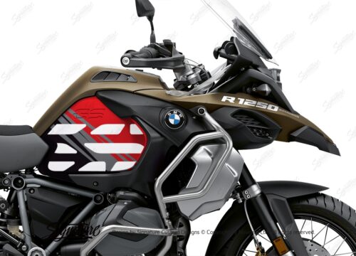 BSTI 3594 BMW R1250GS Adventure Style Ecxlusive Anniversary Limited Edition Tank Stickers Red Black 02