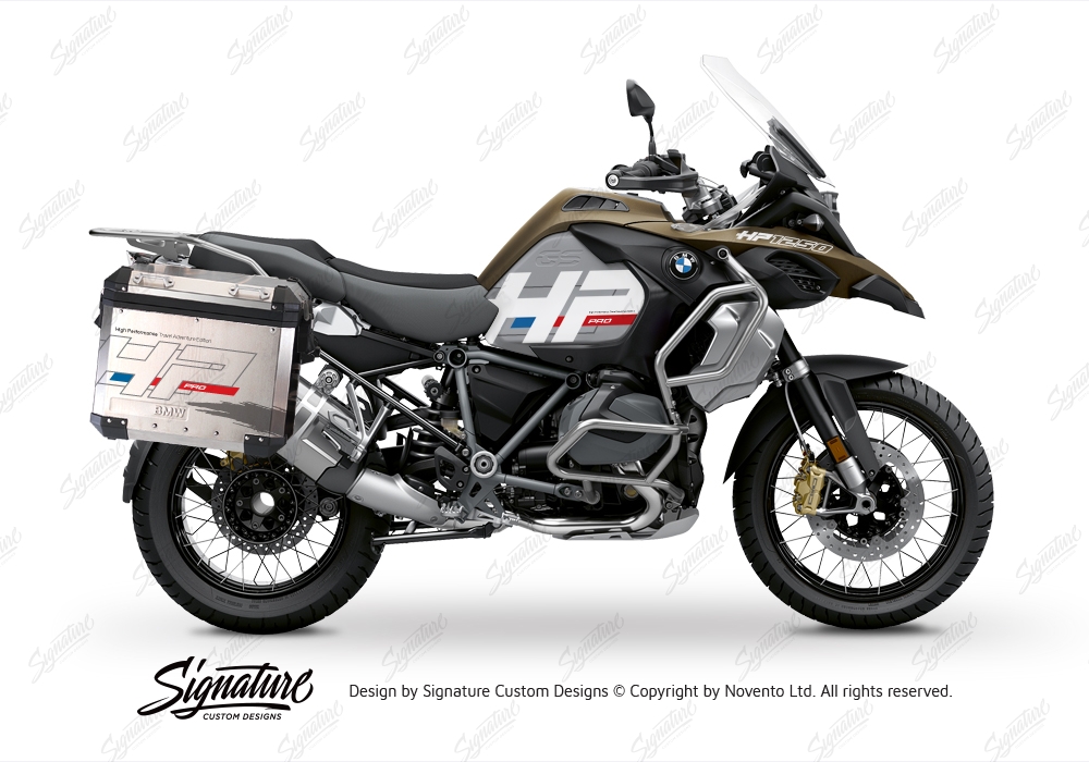 BMW R1250GS Adventure Style Exclusive (Silver Tank) HP Edition With  Panniers Stickers