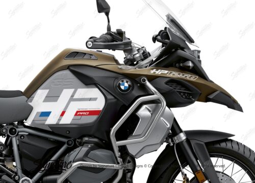 BKIT 3697 BMW R1250GS Adventure Style Exclusive HP Edition Side Tank Fender Stickers with Panniers 02