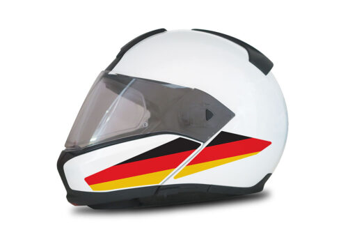 HEL 4015 BMW System 6 Helmet Germany Flag Stickers