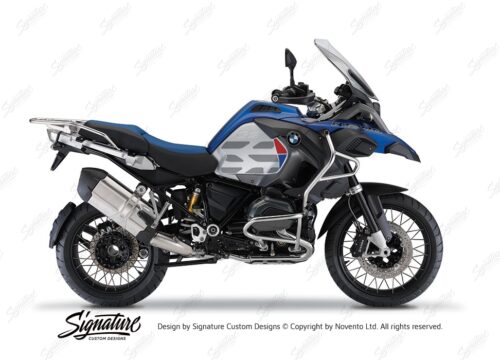 BKIT 3861 BMW R1200GS LC Racing Blue GS Lines Style HP Red Blue 01