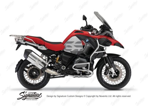 BKIT 3864 BMW R1200GS LC Racing Red GS Lines Style HP Red Black 01