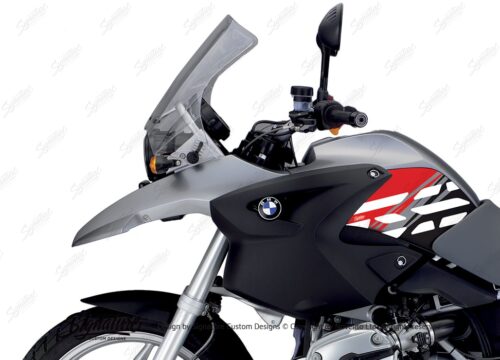 BKIT 3900 BMW R1200GS 2004 2007 Granite Grey Style Anniversary LE Red02