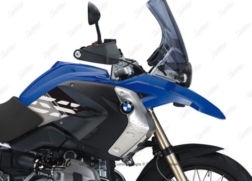 BKIT 3918 BMW R1200GS 2008 2012 Bright Blue Style Anniversary LE Black Stickers 02