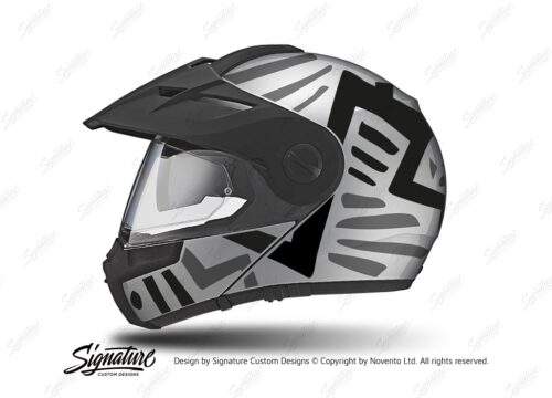 HEL 3951 Schuberth E1 Helmet Silver Massai Grey Black