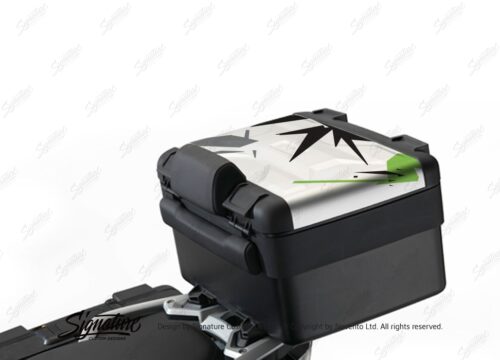 BKIT 4007 Vario Top Box Safari Spike Toxic Green Black Grey Stickers Kit