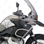 BMW R1200GS Adventure 2008-2013 Midnight Black Compass Side Tank Stickers -  Signature Custom Designs