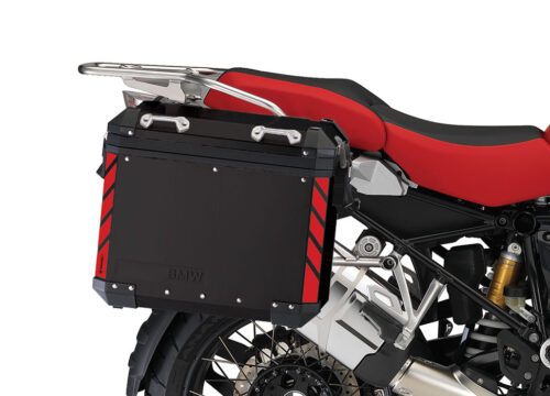 BSTI 4065 BMW Side Panniers Black One Color Reflective Strips Red 02