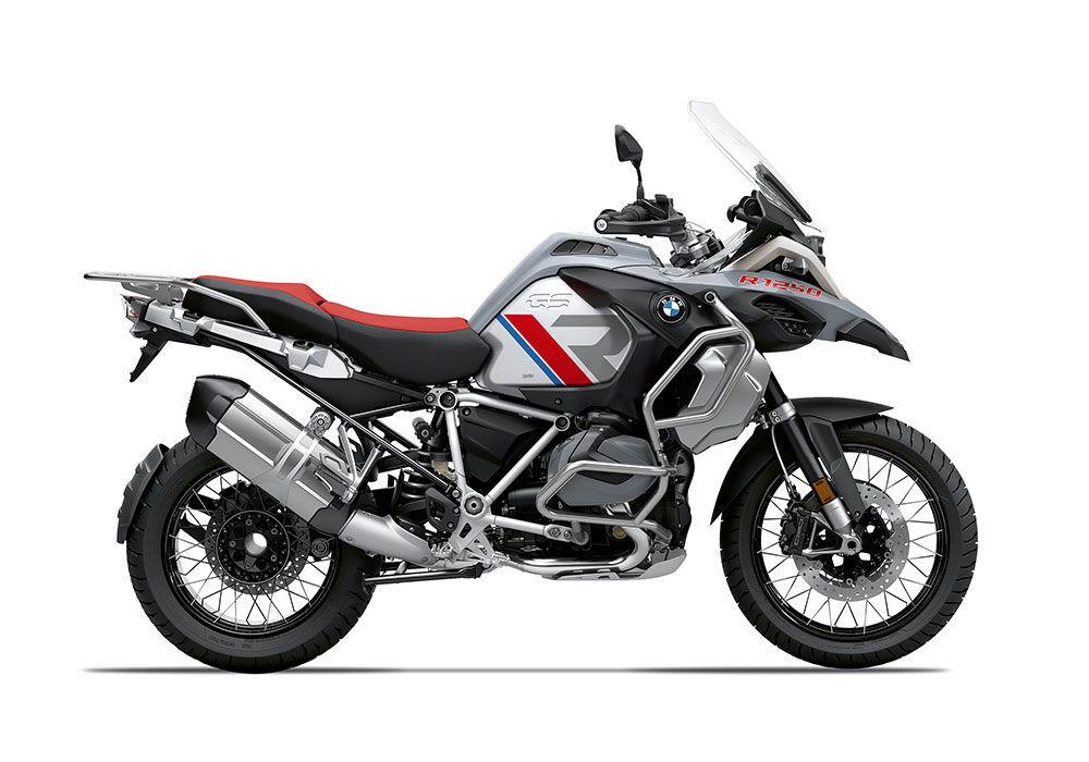 SIG 1120 02 BMW R1250GS Adv R LINE Grey Red Blue Stickers Ice Grey Right