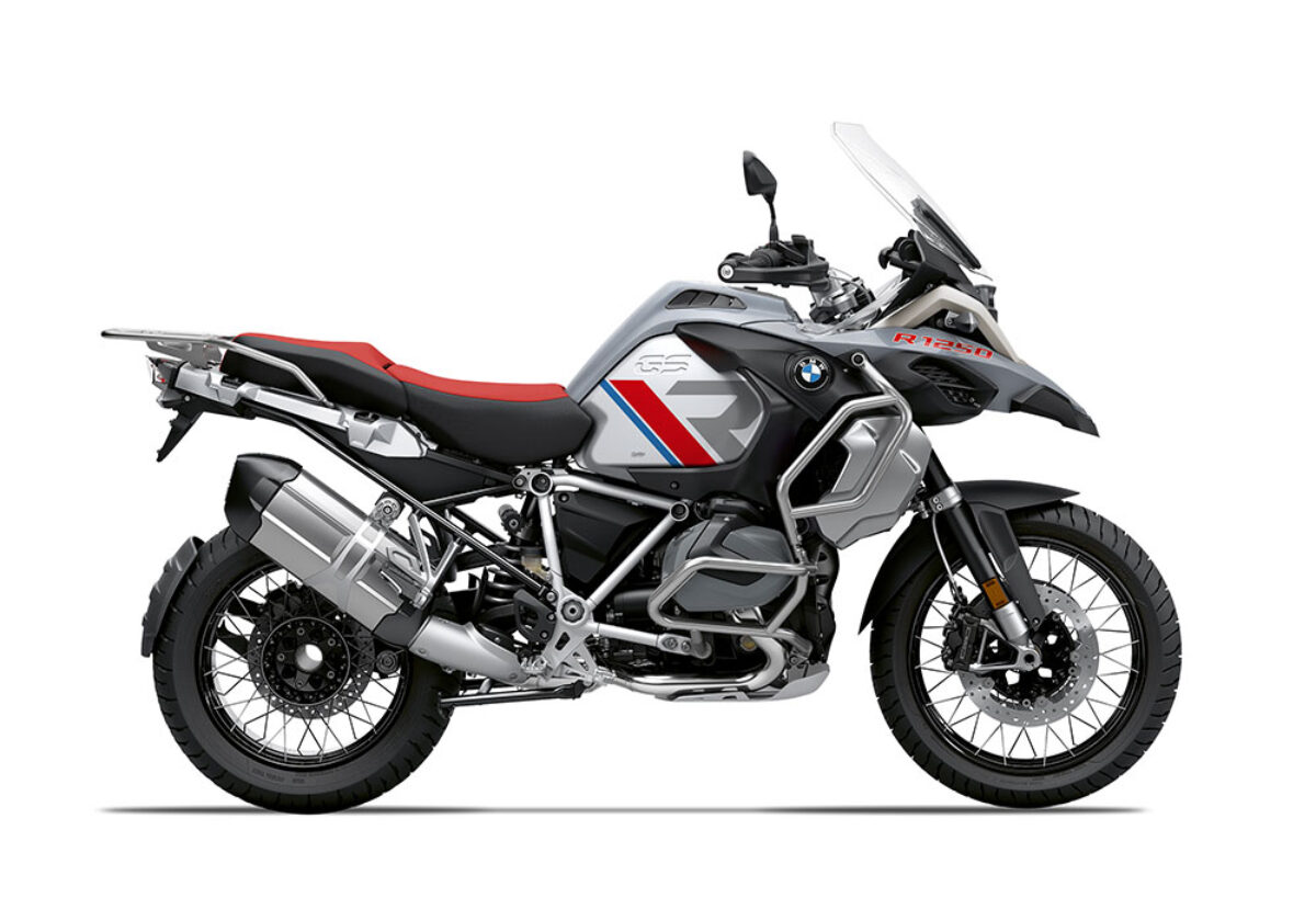 BMW R1250GS Adventure Ice Grey R-Line Red & Blue Stickers Kit