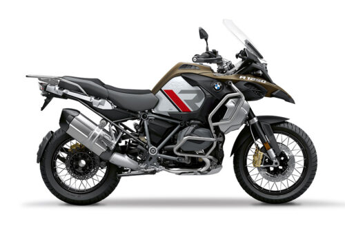 SIG 1121 02 BMW R1250GS Adv R LINE Grey Red Black Stickers Style Exclusive silver Tank Right