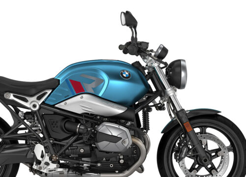 SIG 1124 02 BMW RnineT Pure R LINE Grey Red Blue Grey Stickers Teal Blue Metallic Matte Right 02