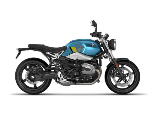 SIG 1127 02 BMW RnineT Pure R LINE Grey Yellow Black Stickers Teal Blue Metallic Matte Right