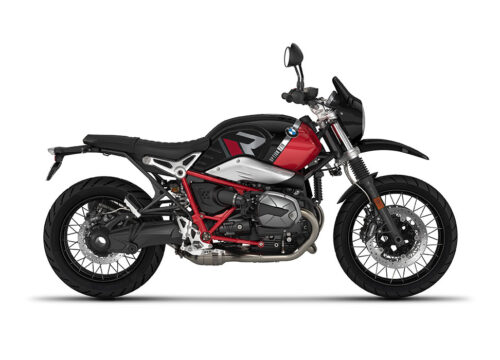 SIG 1129 01 BMW RnineT Urban GS R LINE Grey Red Stickers Option 719 Black Storm Metaqllic Racing Red Right