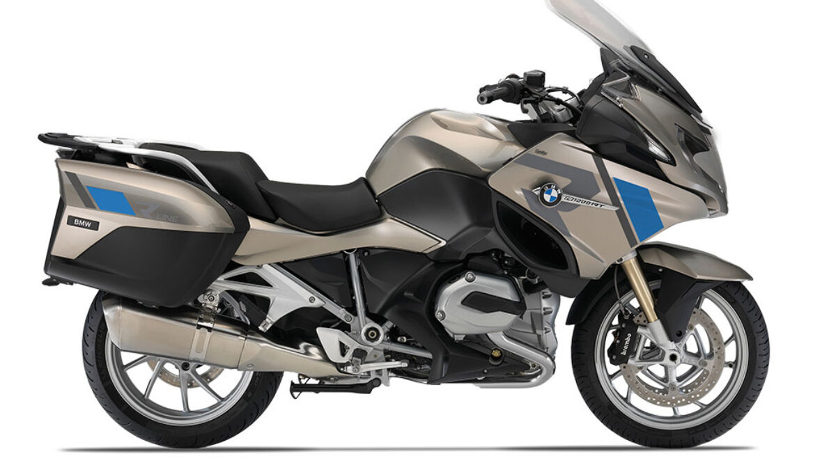 BMW R1200RT Platinum Bronze R-Line Grey & Blue Stickers Kit