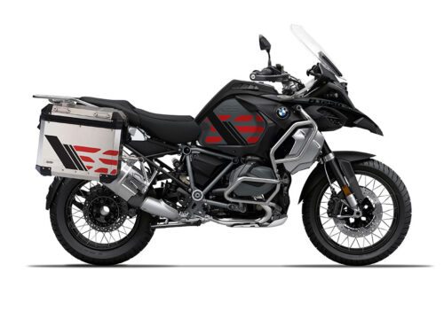 SIG 1168 BMW ALU Panniers GS Line Red Stickers 3