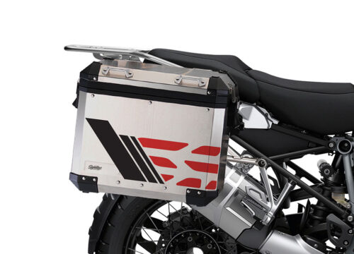 SIG 1168 BMW ALU Panniers GS Line Red Stickers 4 1