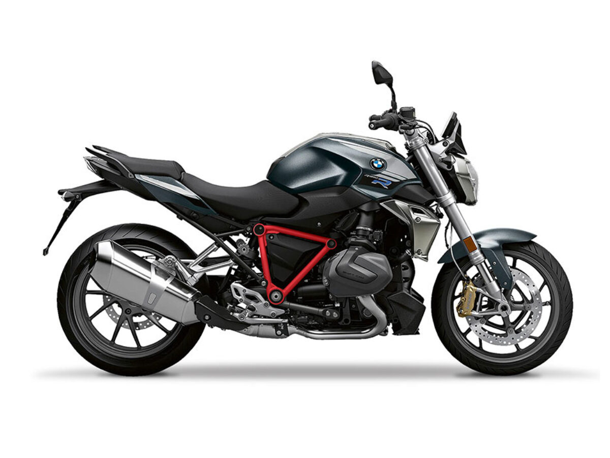 BMW R1250R Mineral Grey Red Pyramid Frame Stickers