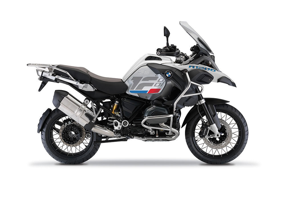 SIG 1268 01 BMW R1200GS Adv R Raise Grey Red Blue Stickers Alpine White Right 1