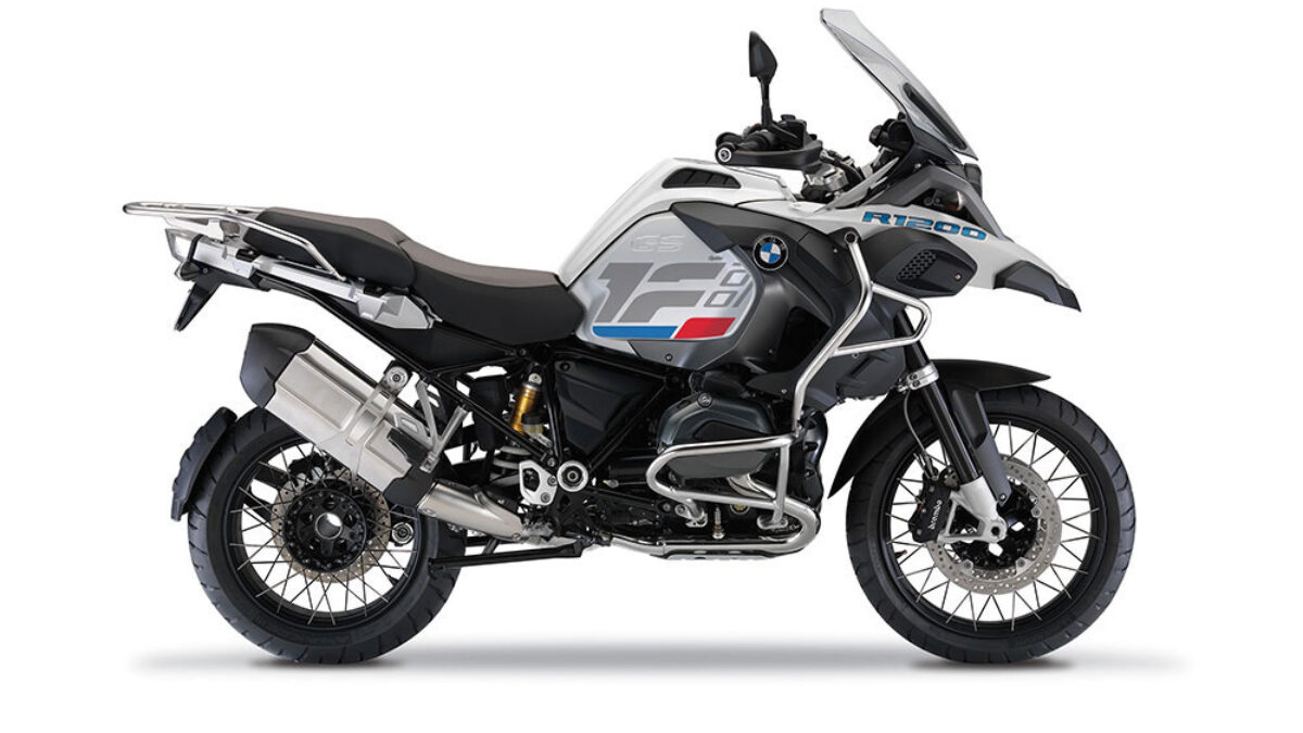 BMW R1200GS Adventure Alpine White Raise Red & Blue Stickers Kit