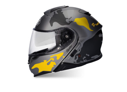 SIG 1465 Deep Grey Helmet Yellow Dark Grey