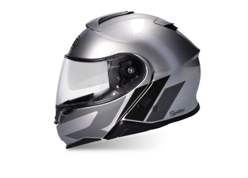 SIG 1495 Shoei Neotec II R Line Silver Helmet Grey Variations