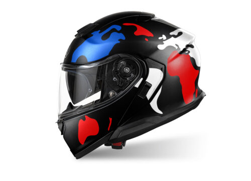 SIG 1524 Shoei Neotec 3 The Globe Red Blue White