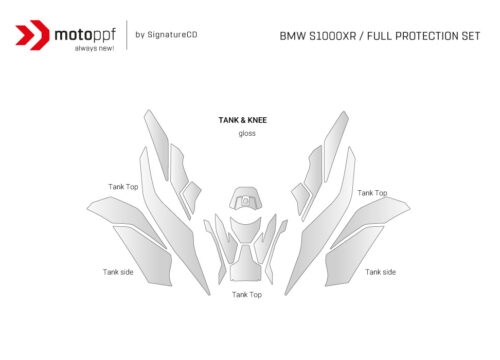 SIG 1578 BMW S1000XR MotoPPF Tank and Knee Paint Protective Film 02