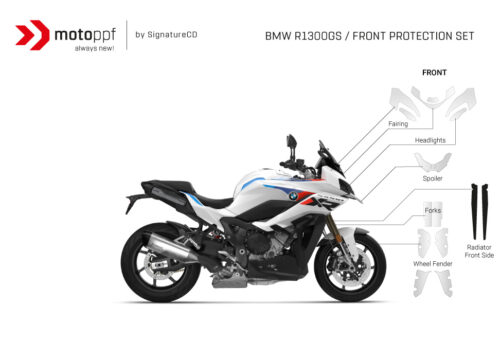 SIG 1579 BMW S1000XR MotoPPF Front Paint Protective Film