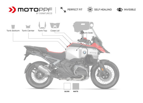 Bmw R1300GS Adv Racing Red Motoppf Tank Kit 01